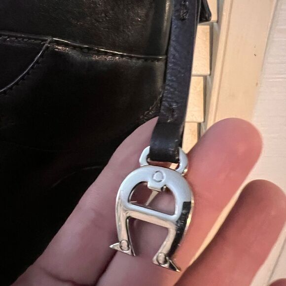 Etienne Aigner Black Leather Bag - Picture 5 of 13